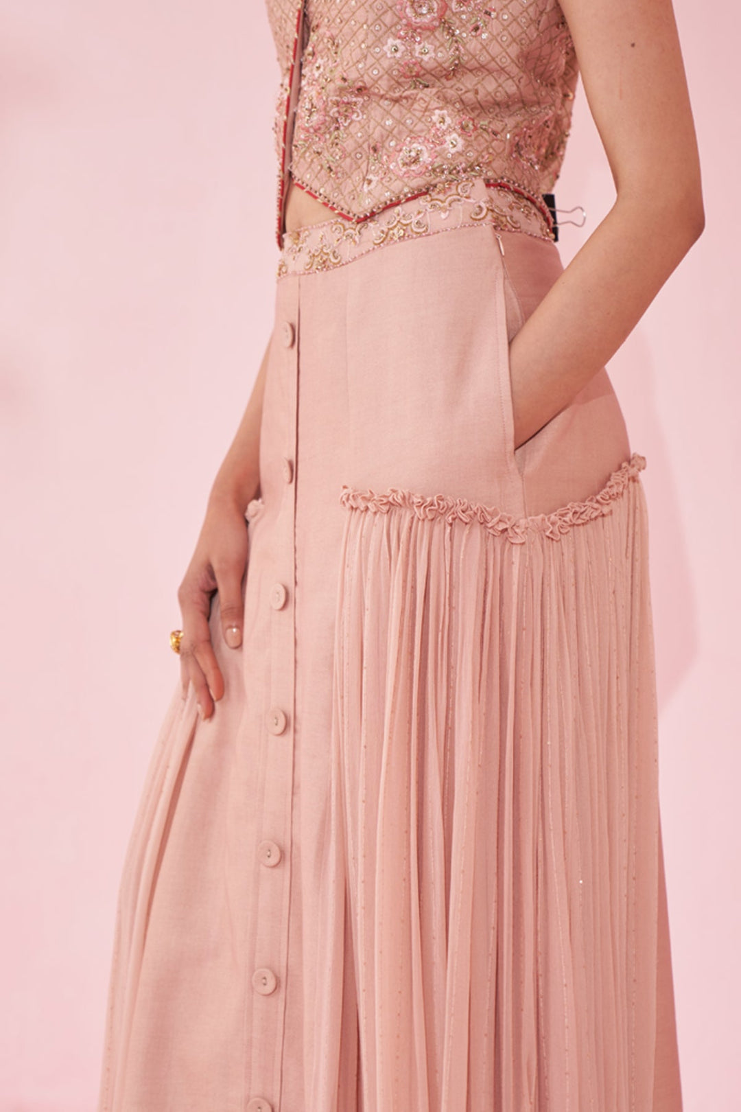 GAMYA BLUSH PINK LEHENGA SET
