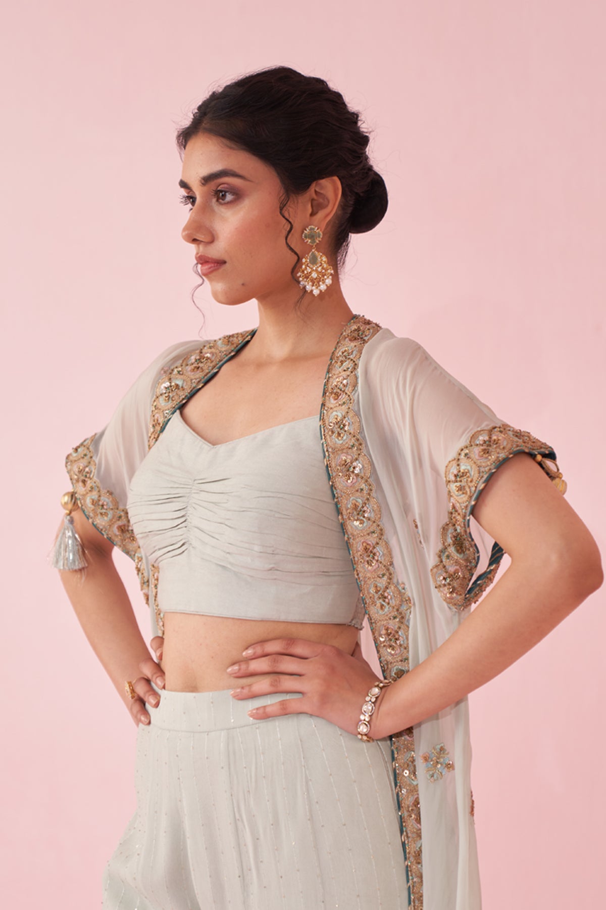 GULDANA ICE BLUE CAPE SET