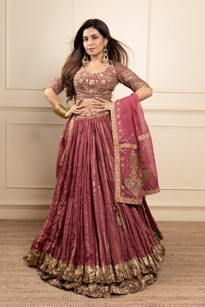 Prerna Mehra in Fitoor Mauve Pink Lehenga Set