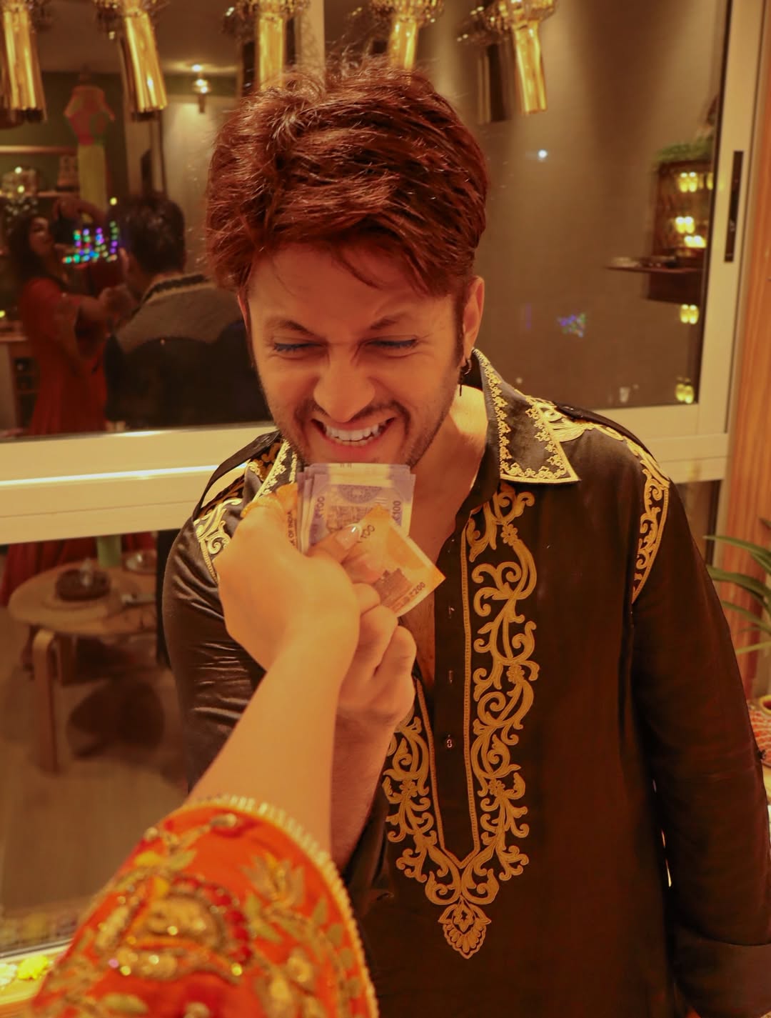 Karan Sharma In Wajad Black Pathani Kurta Set