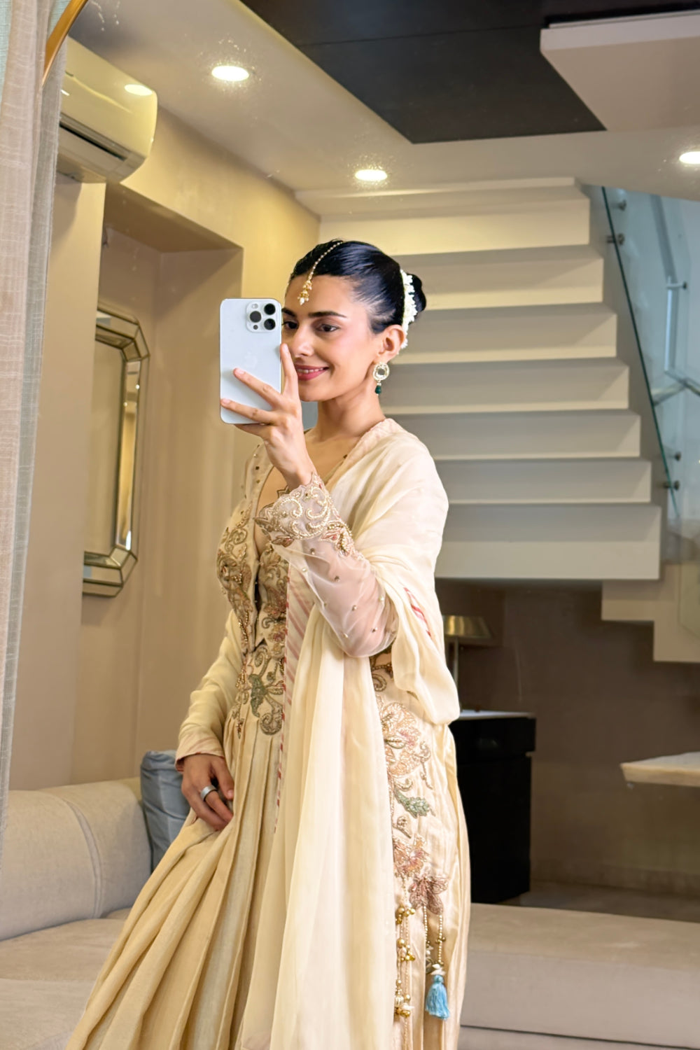 RADHIKA In Sanvi Tussar Lehenga Set