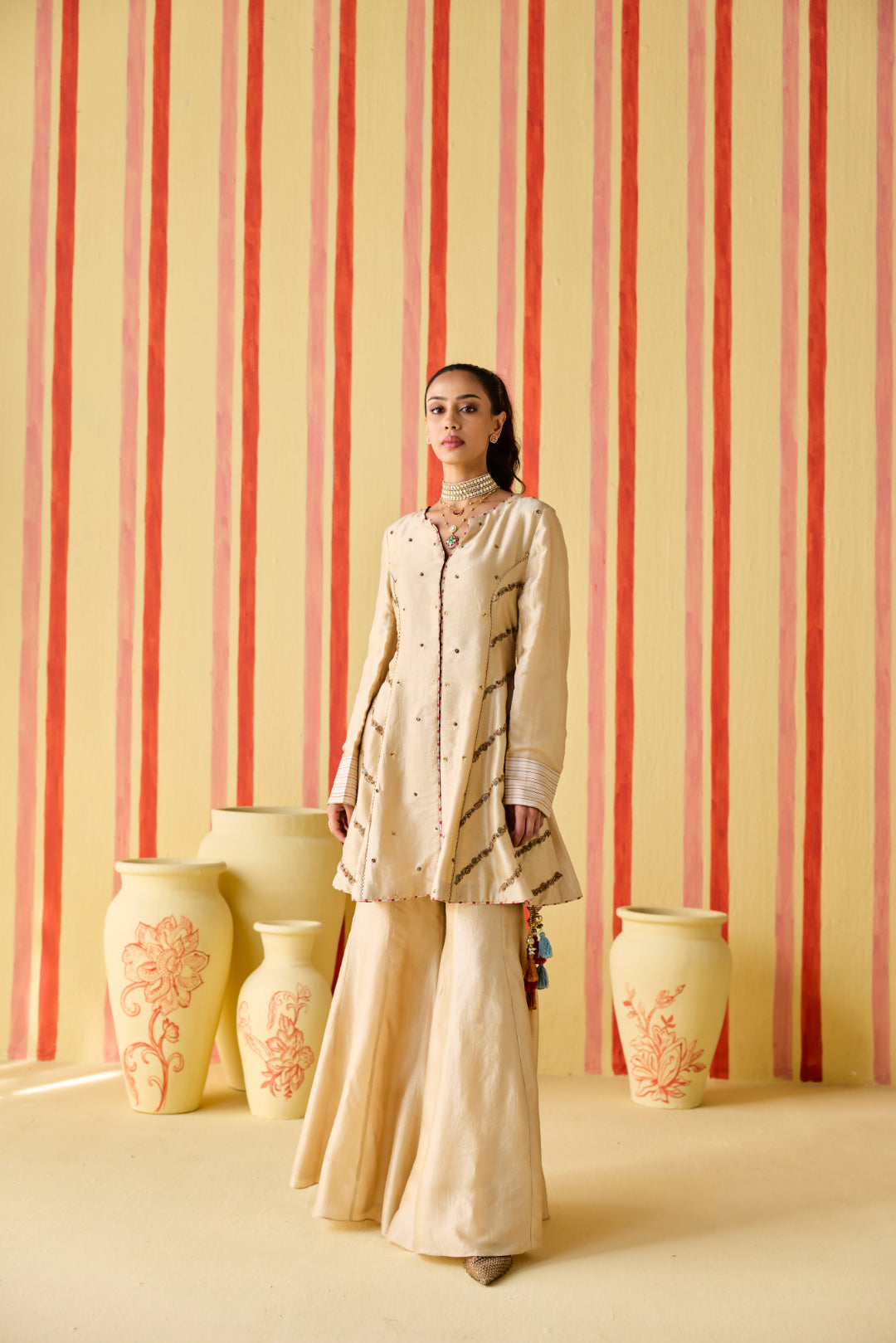 Trisha Tussar Sharara Set