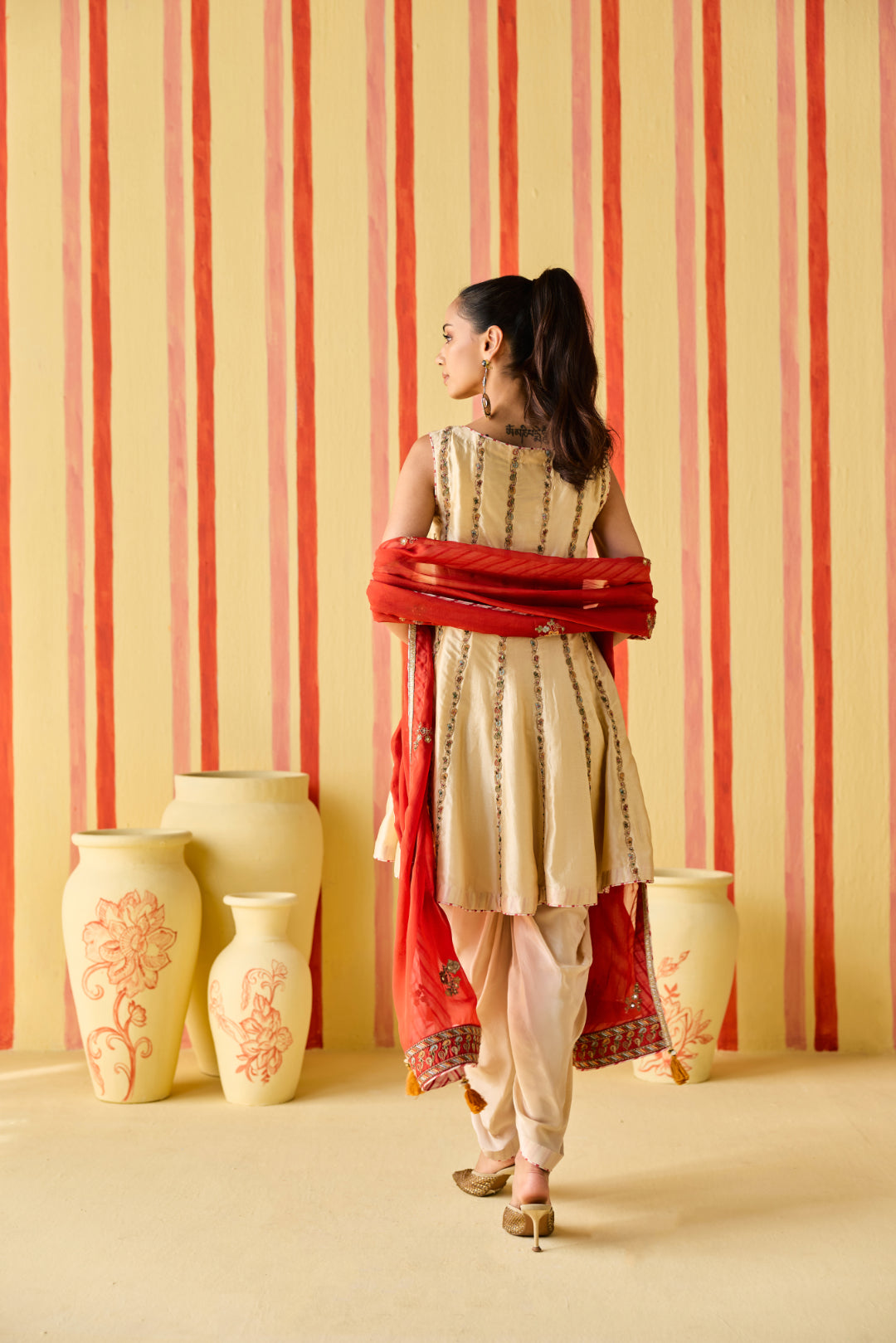 Dhyuti Tussar Kurta Set