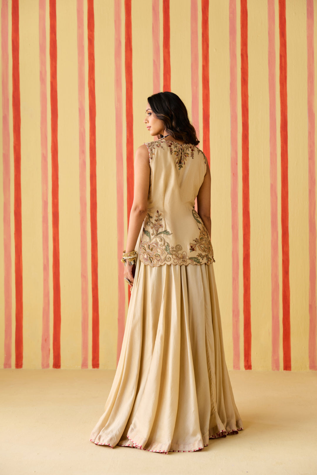 Padmini Tussar Lehenga Set