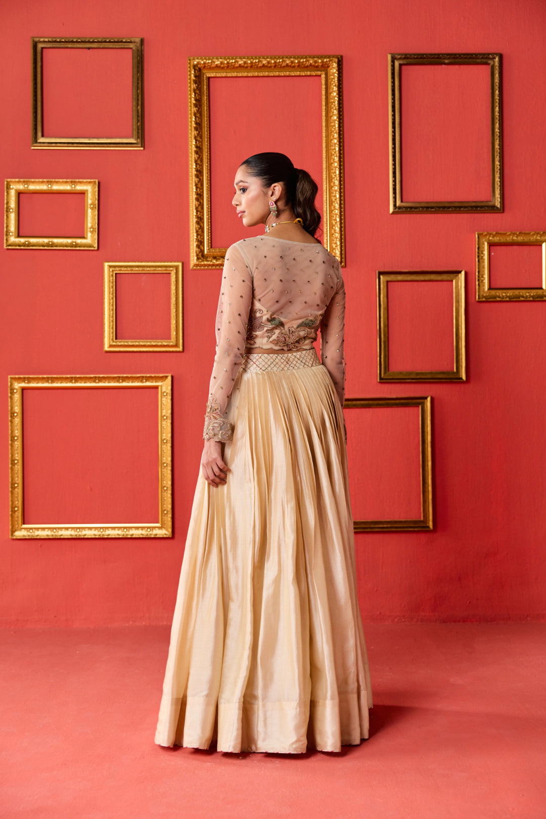 Sanvi Tussar Lehenga Set