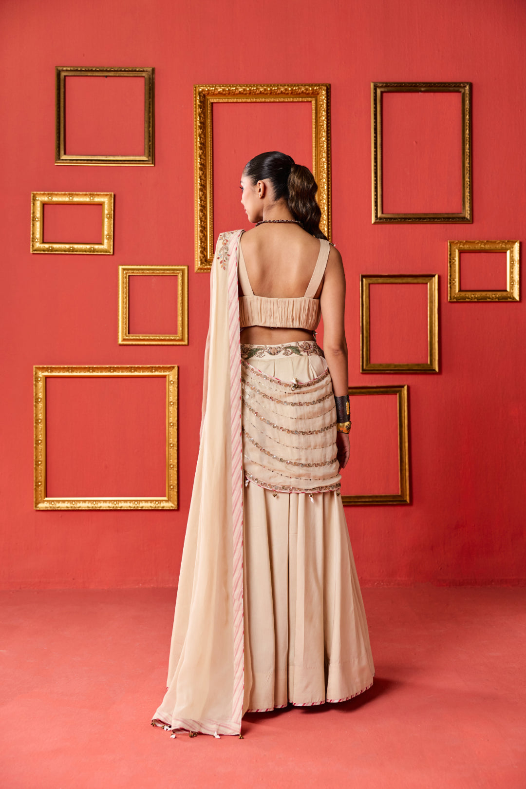 Gayatri Tussar Lehenga Set