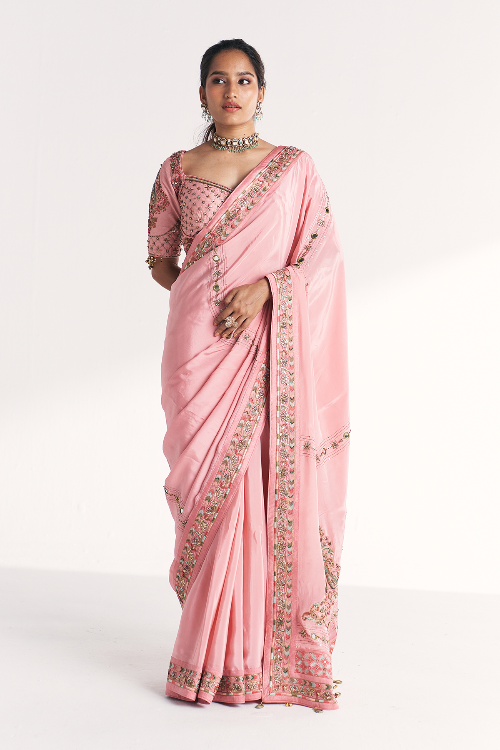 Navya Light Pink Saree