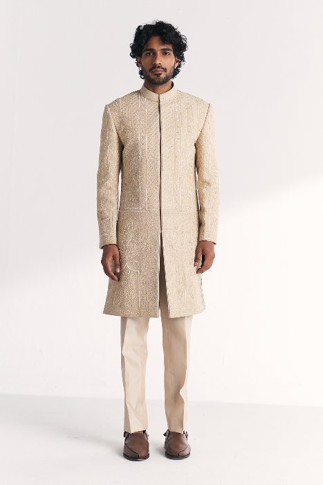 Rustom Ivory Achkan Set