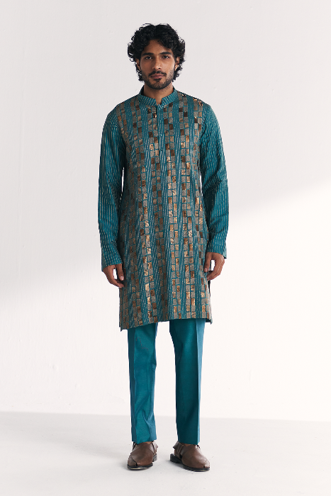 Neelesh Blue Kurta Set