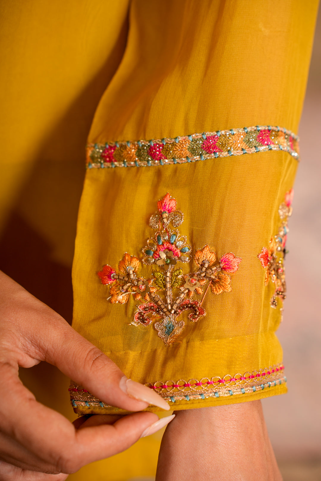 KANAK GREENISH YELLOW KURTA SET