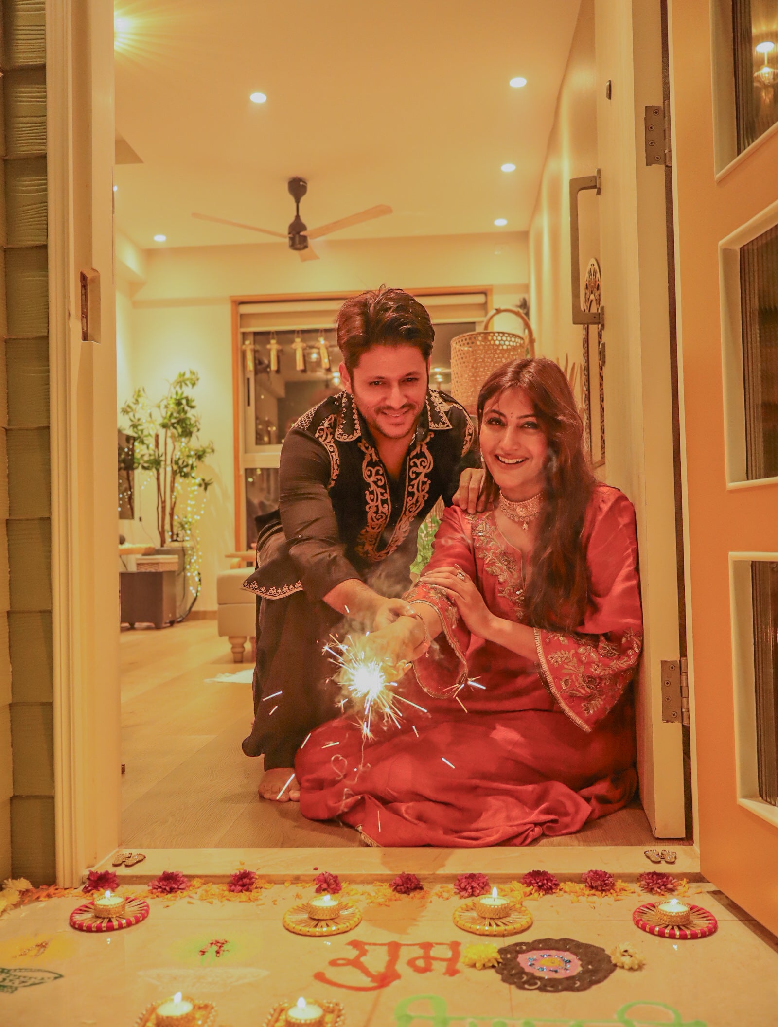 Karan Sharma In Wajad Black Pathani Kurta Set