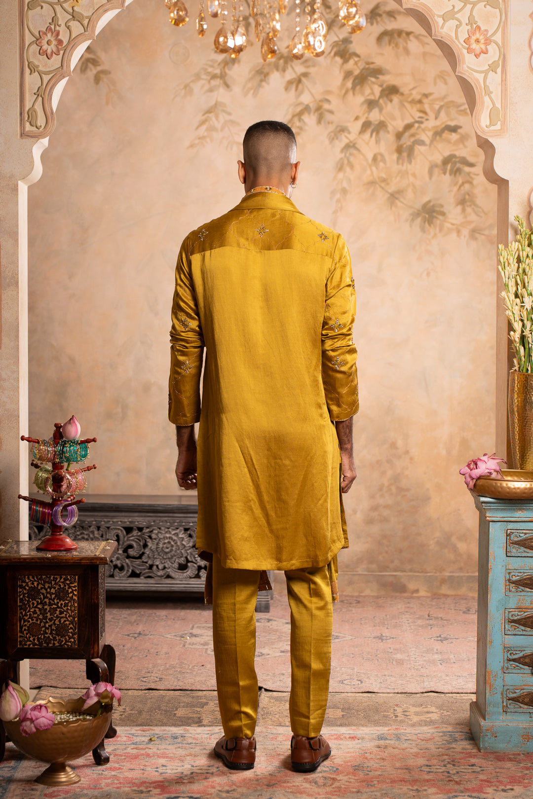 ABEER GREENISH YELLOW KURTA SET