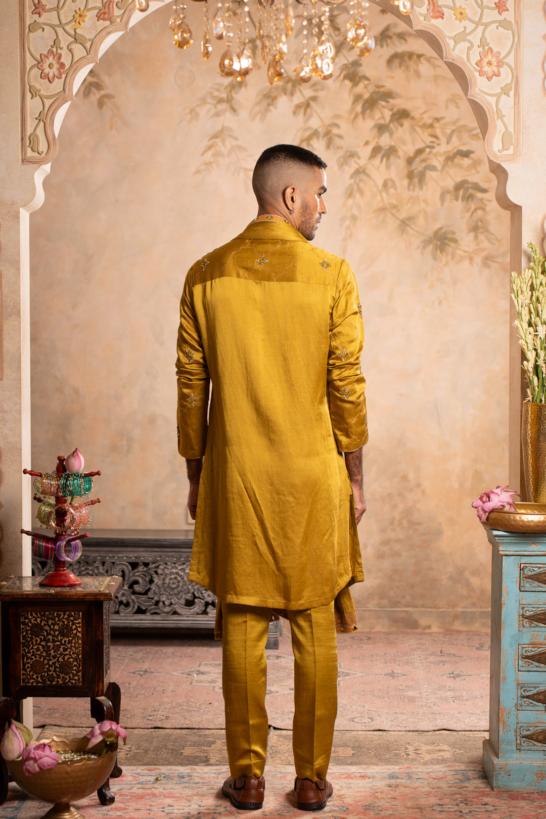 ABEER GREENISH YELLOW KURTA SET