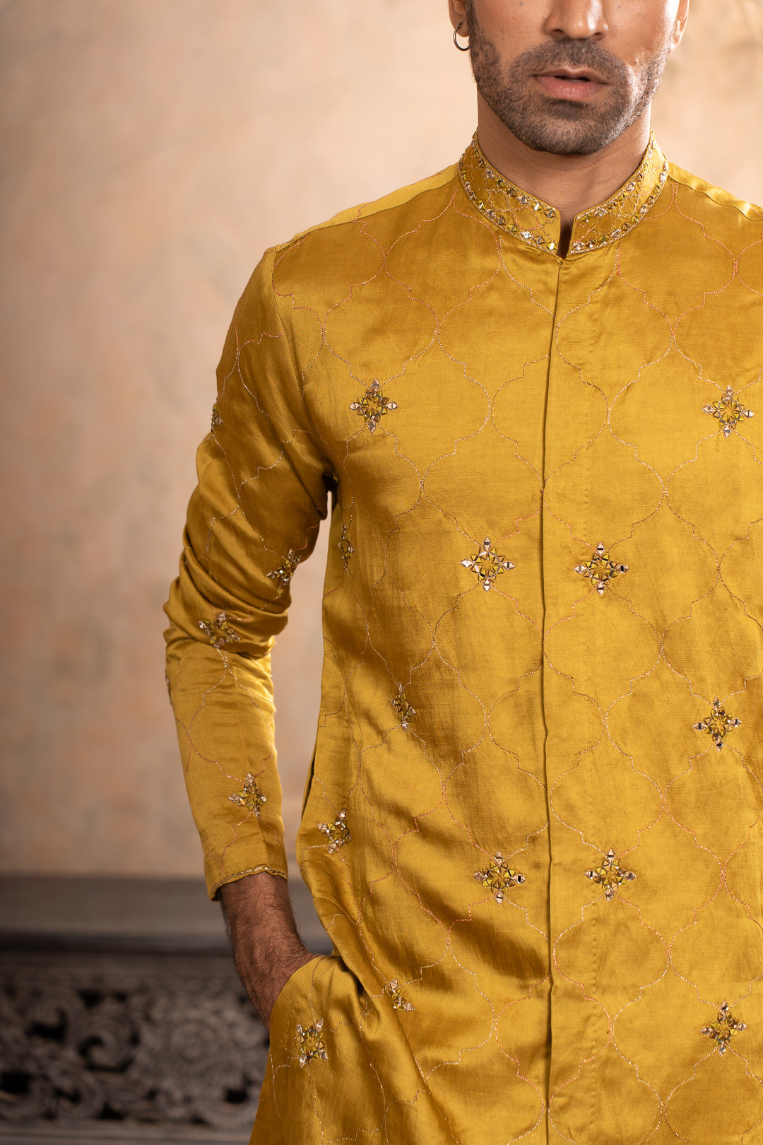 ABEER GREENISH YELLOW KURTA SET