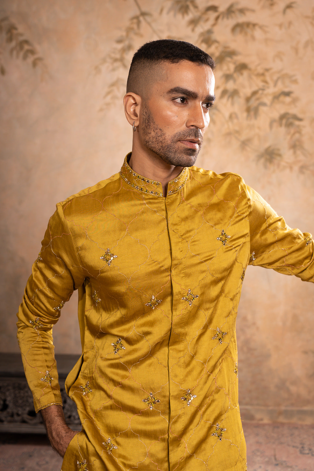 ABEER GREENISH YELLOW KURTA SET