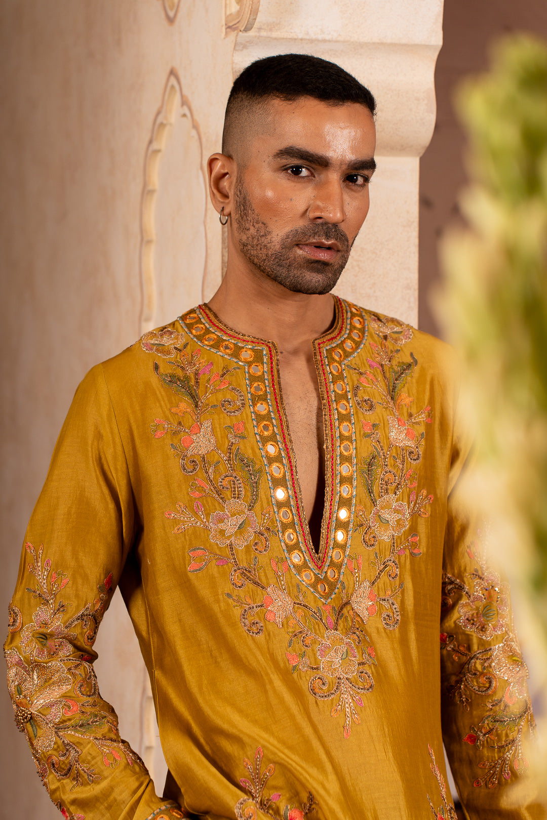 TEJ GREENISH YELLOW KURTA SET