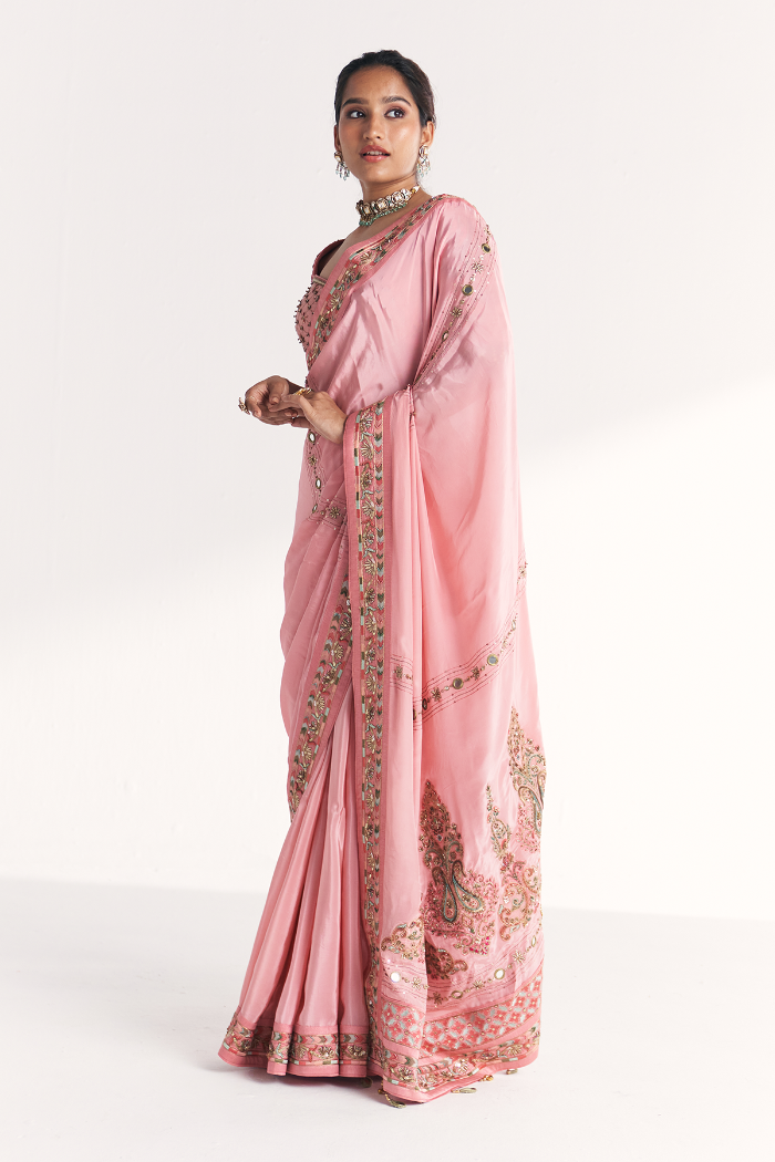 Navya Light Pink Saree