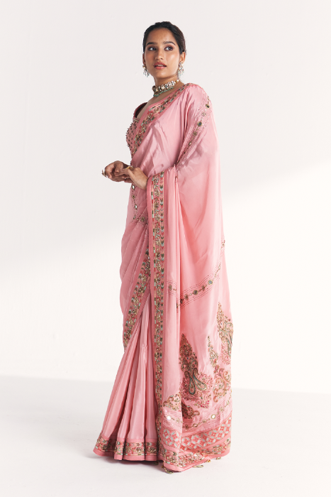 Navya Light Pink Saree