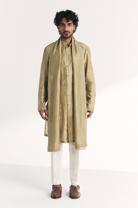 Barkat Green Kurta Set