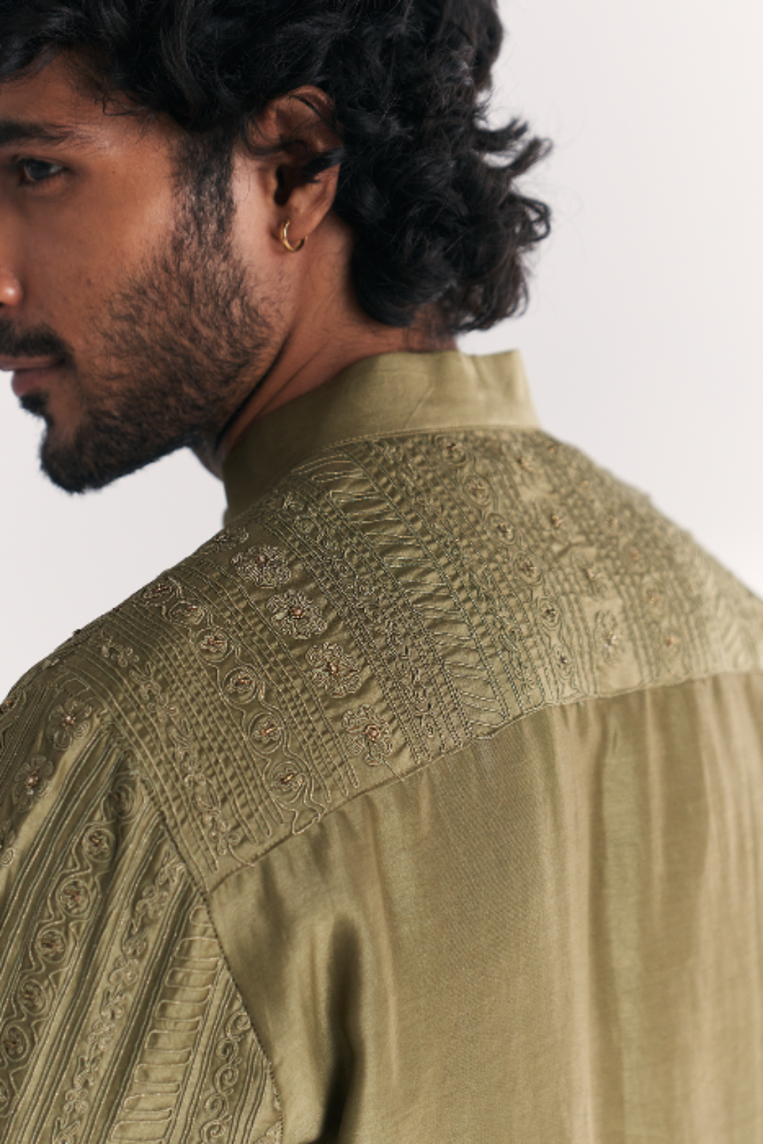 Rajbari Green Kurta Set