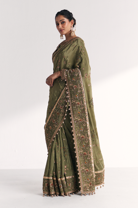 Arzoo Green Saree