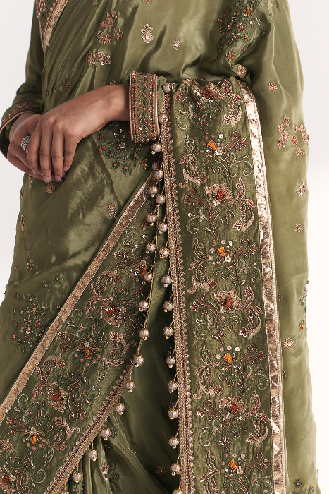 Arzoo Green Saree