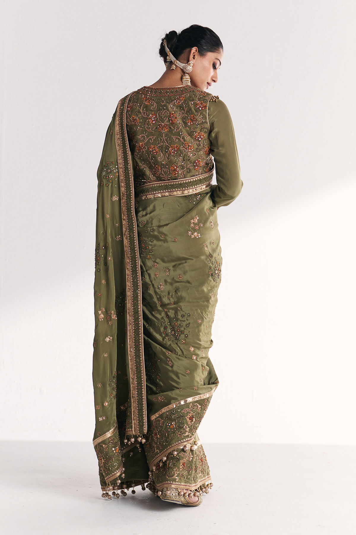 Arzoo Green Saree