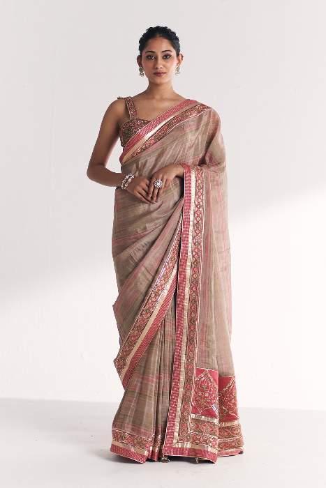 Phoolbagh Pink Saree