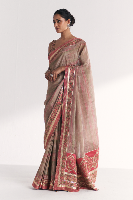 Phoolbagh Pink Saree