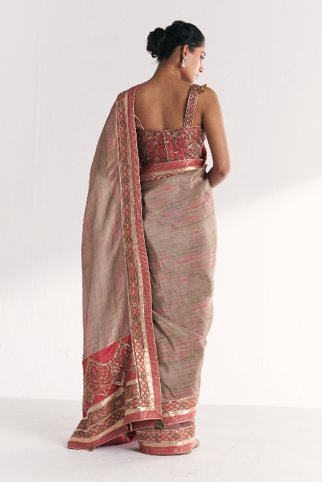 Phoolbagh Pink Saree