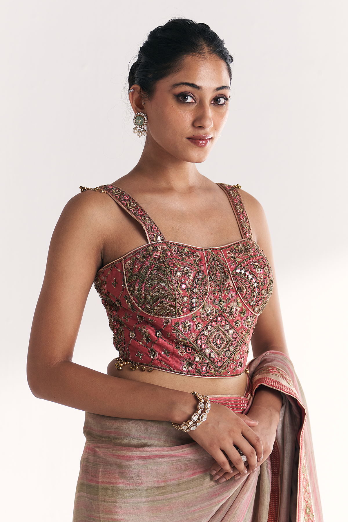Phoolbagh Pink Saree