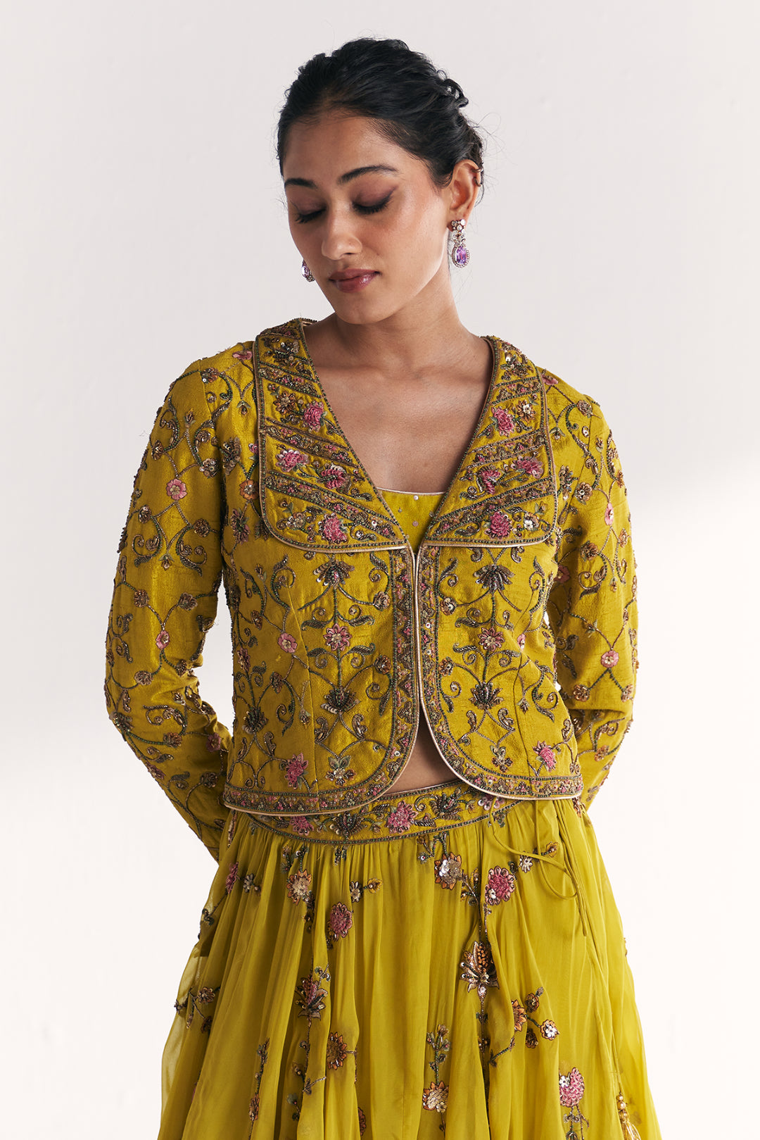 Kairi Lime Green Lehenga Set