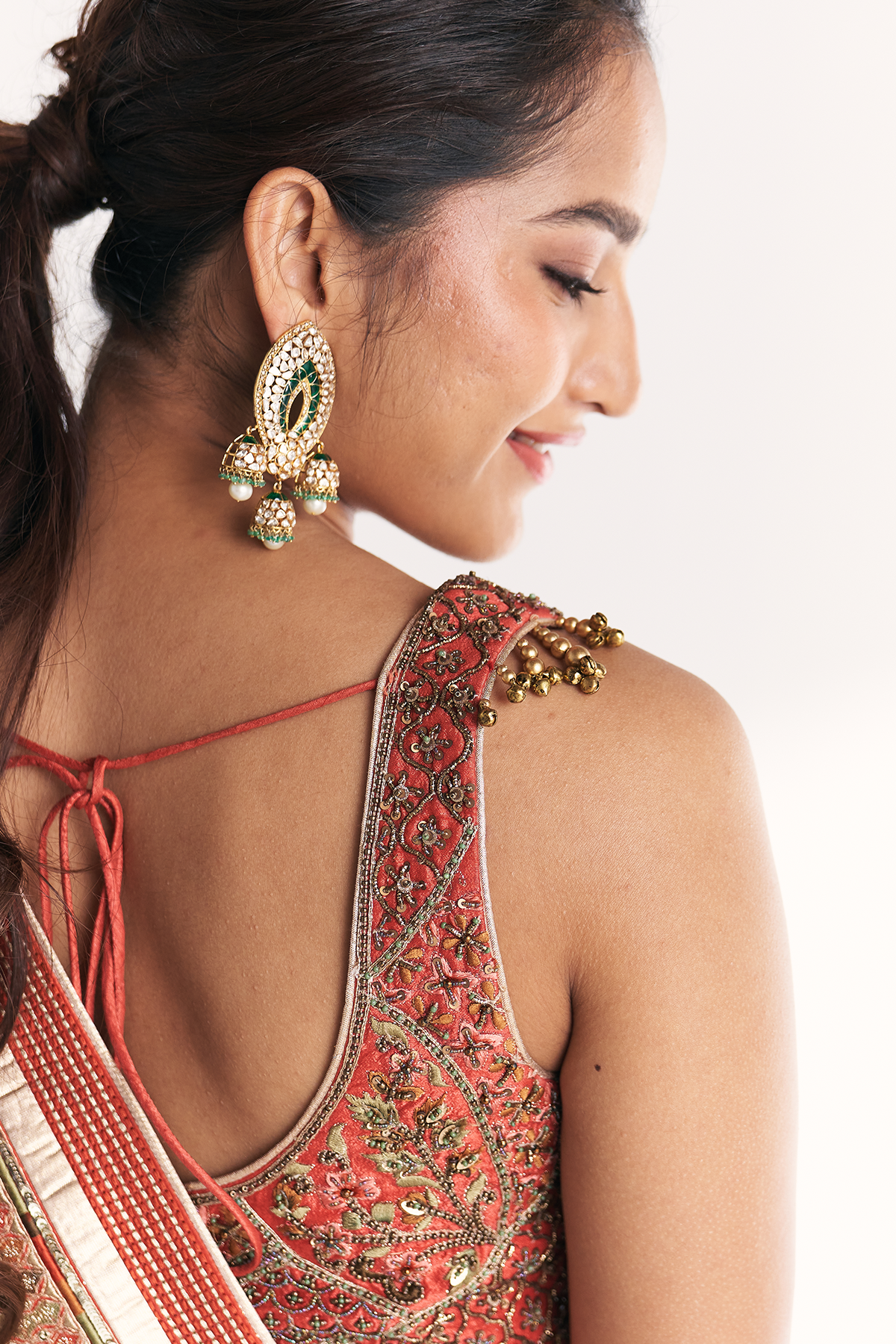 Phulwari Orange Saree