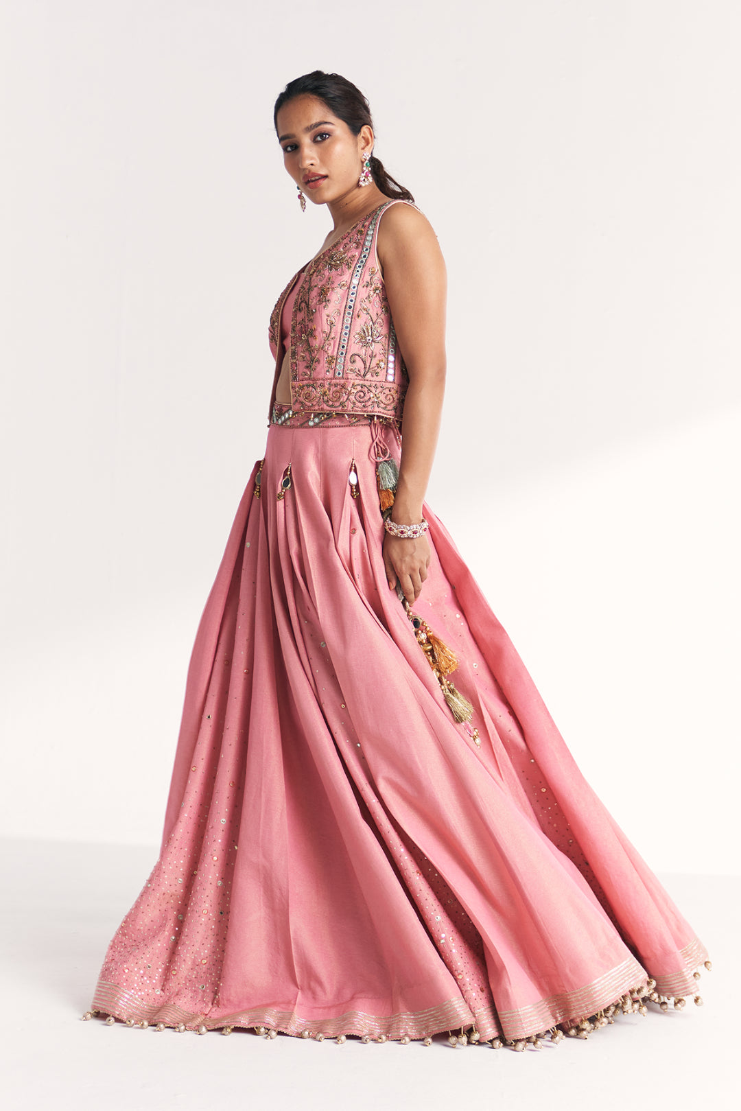 Kimaya Pink Lehenga Set
