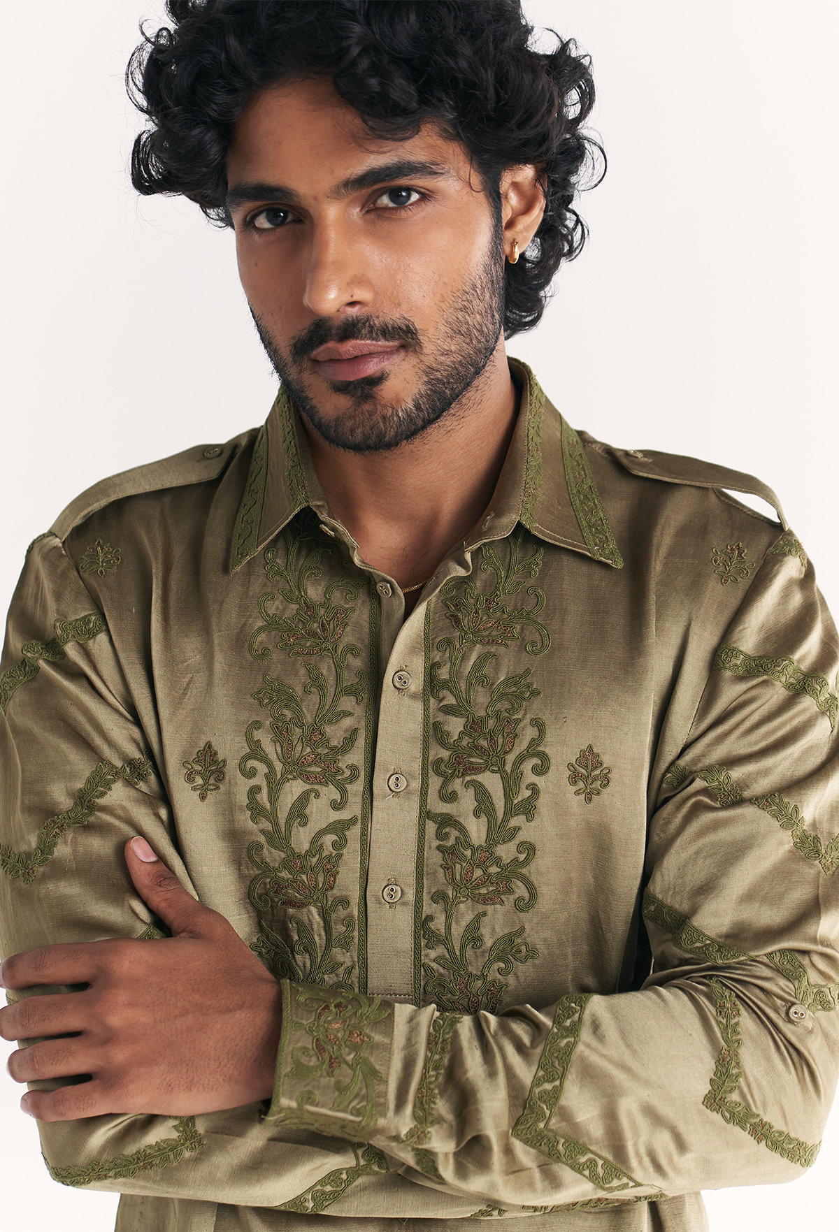 Ritwik In Faris Green Pathani Kurta Set