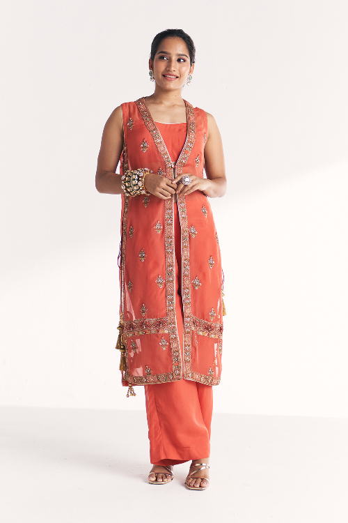 Malang Tangerine Anarkali