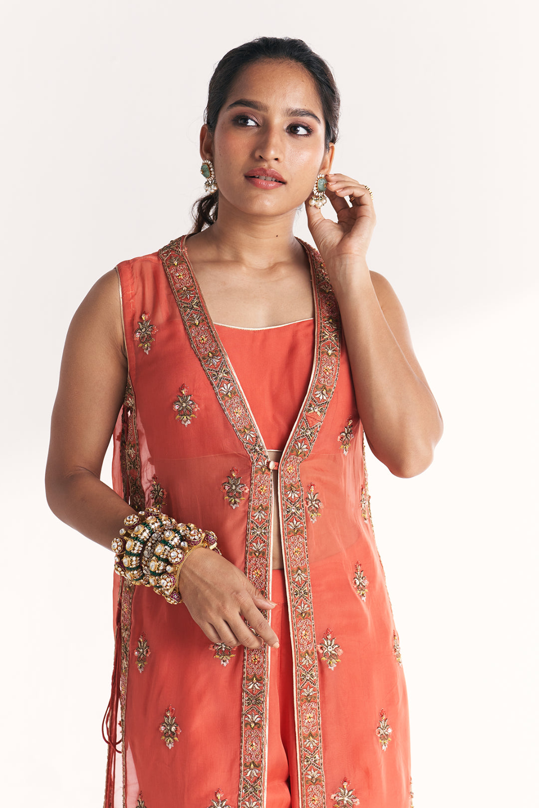 Malang Tangerine Anarkali