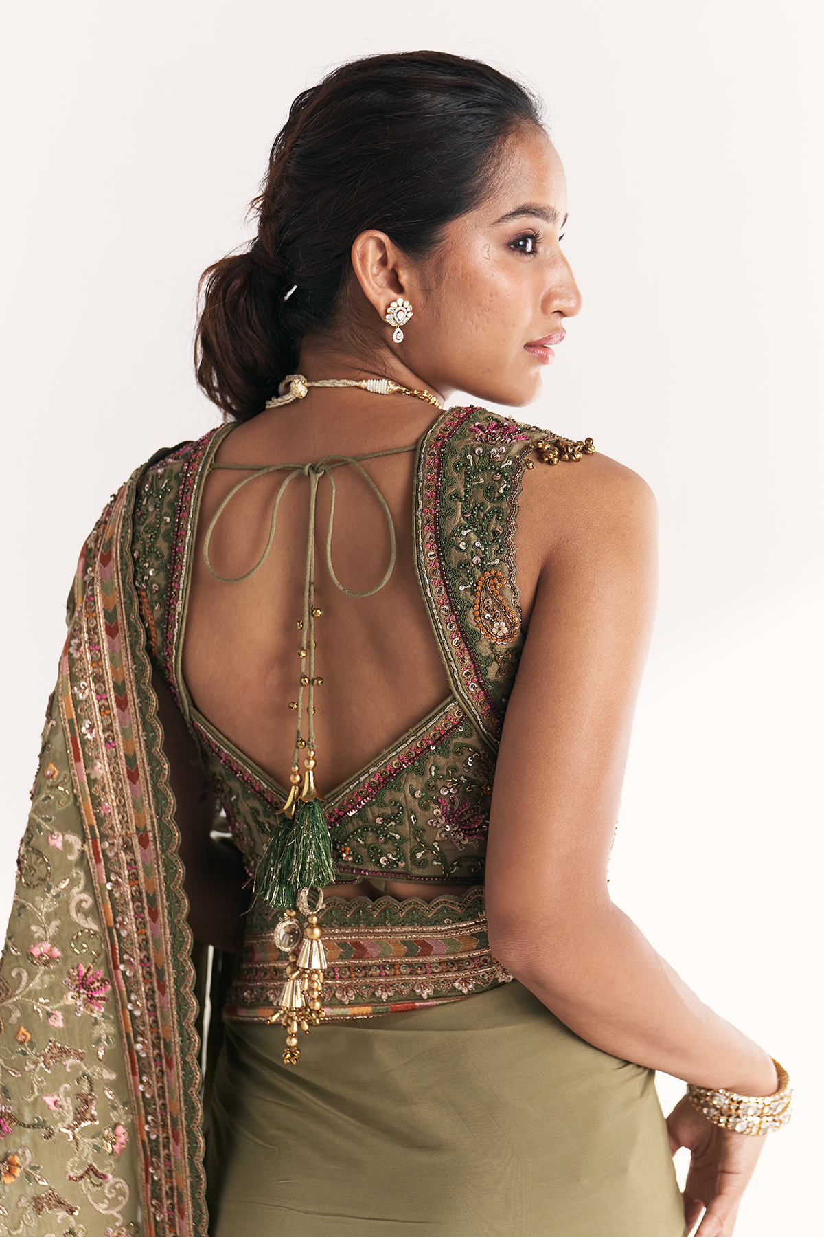 Palak Green Saree