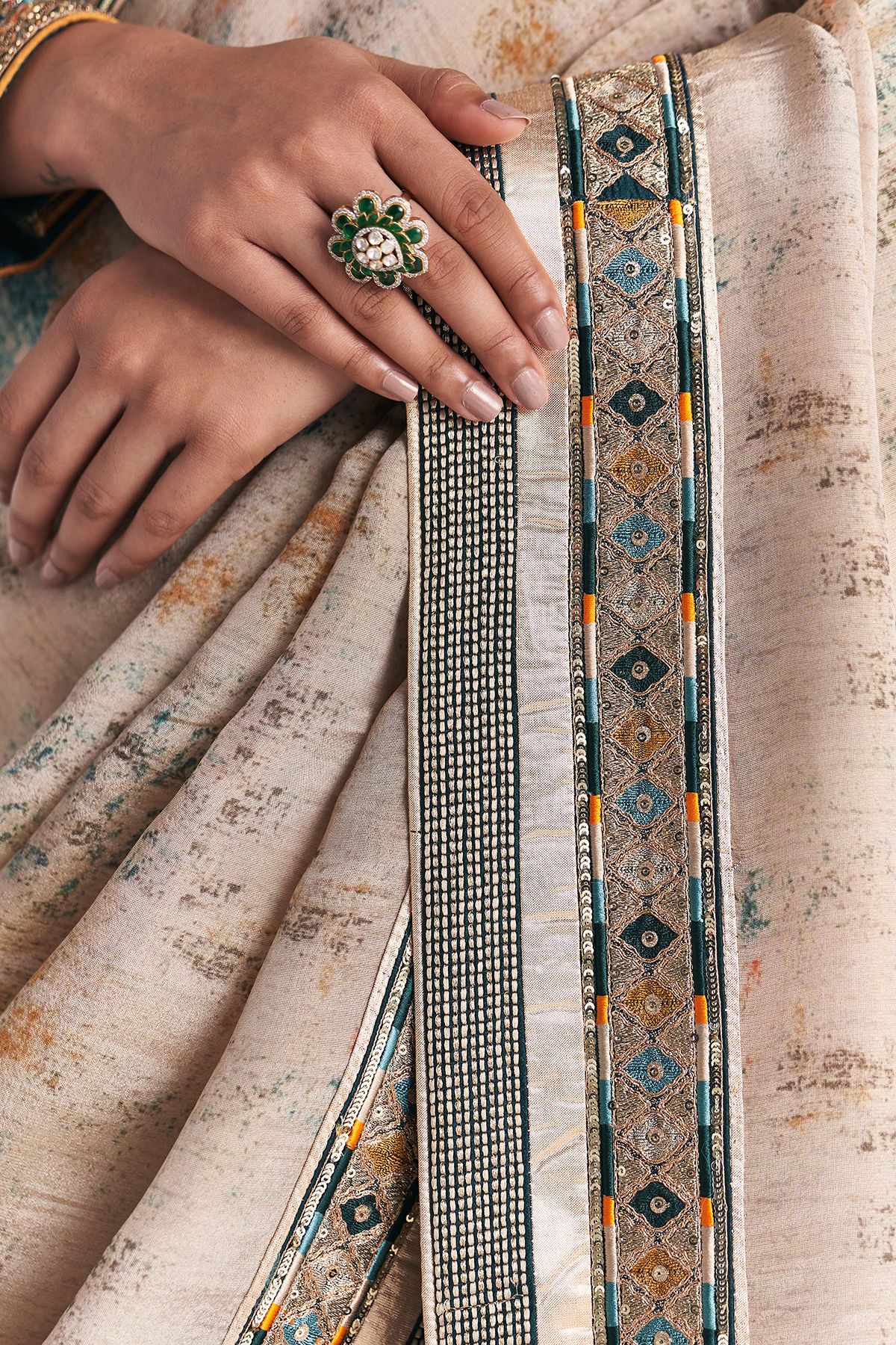 Gitanjali Blue Saree