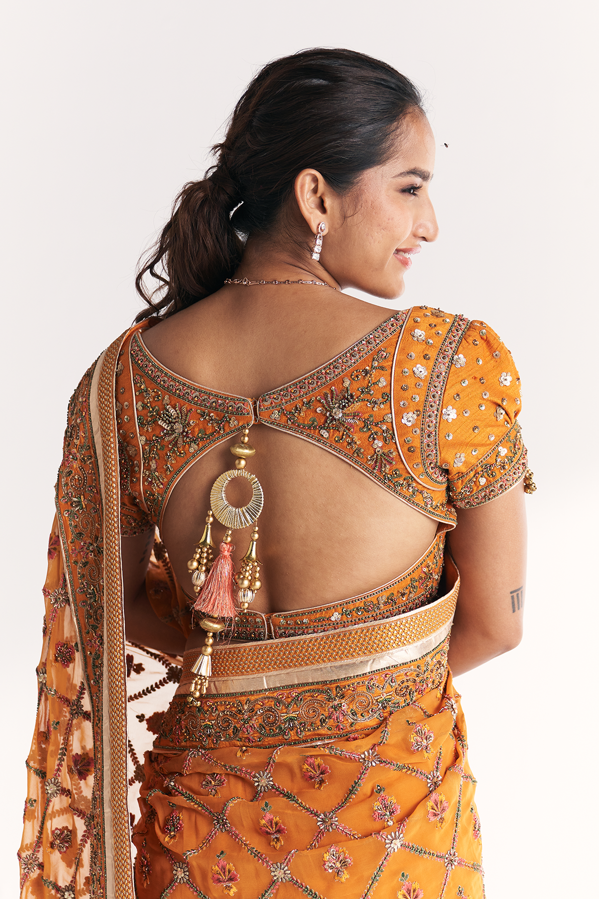 Kaira Mustard Saree