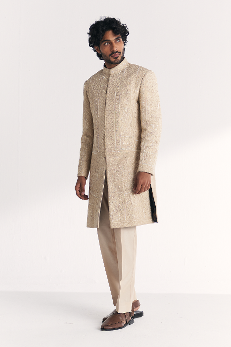 Rustom Ivory Achkan Set