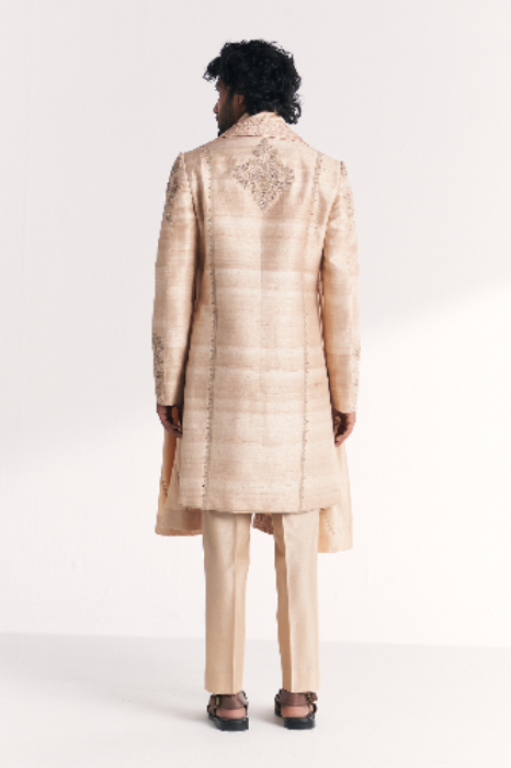 Utsav Ivory Achkan Set