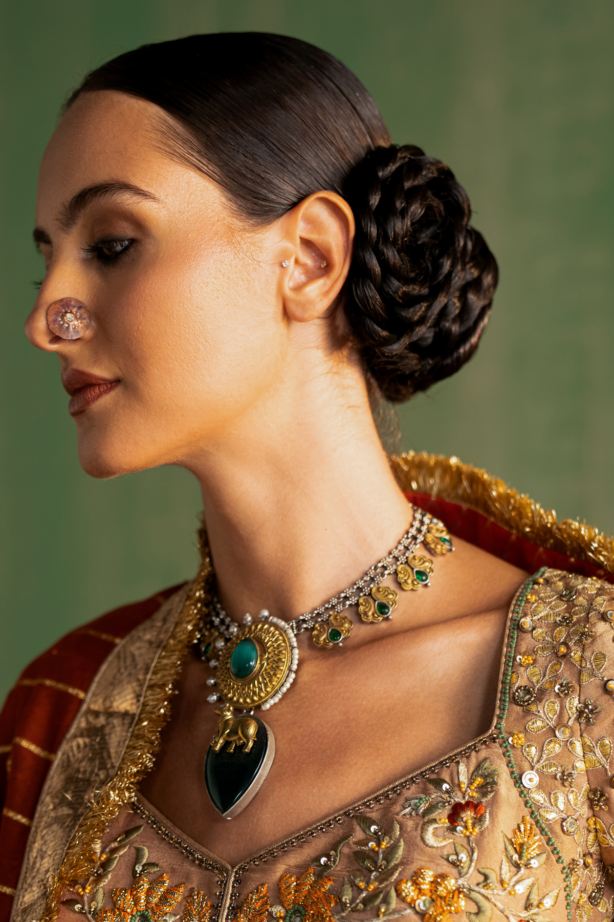 TANUJA BEIGE LEHENGA SET