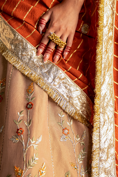 TANUJA BEIGE LEHENGA SET
