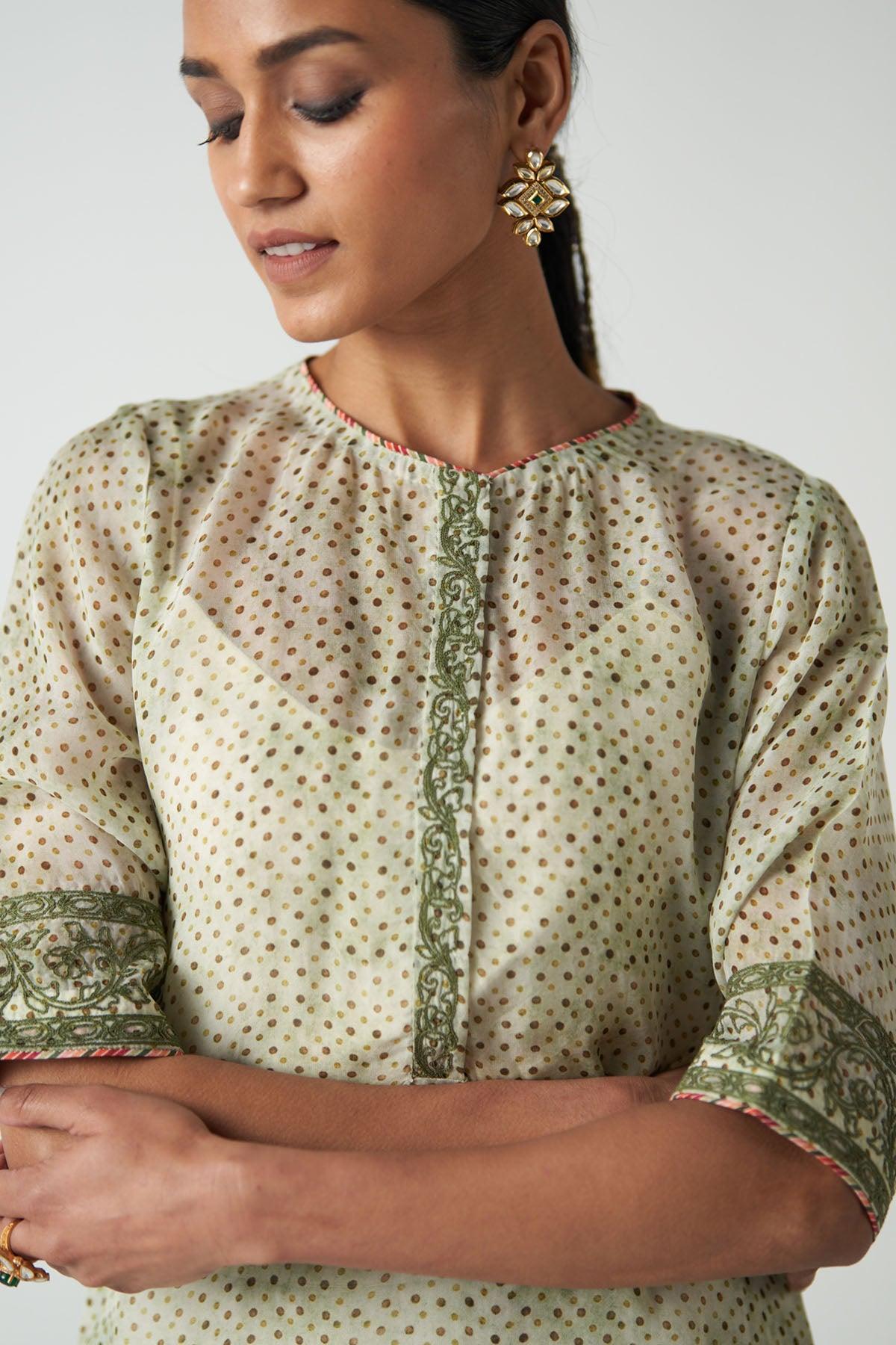 Angoor Green Coord Set - Studio Bagechaa