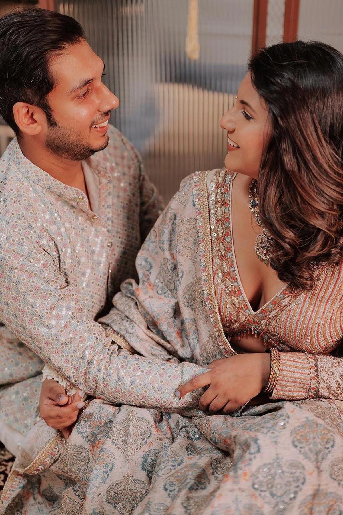 Cherry Jain in Zahra Chanderi Printed Lehenga With Zari Work - Studio Bagechaa