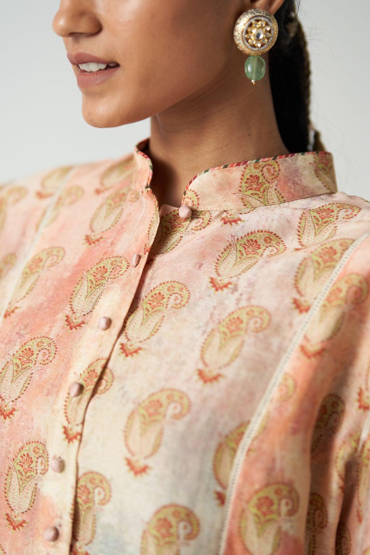 Khumani Peach Coord Set - Studio Bagechaa