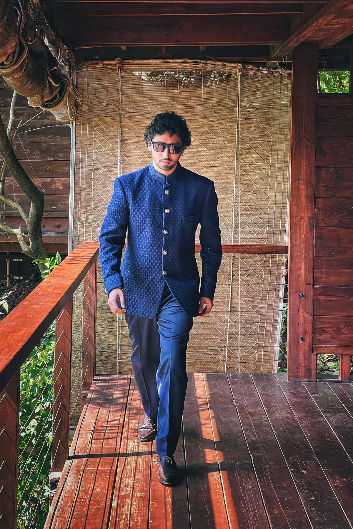 Kunal Karan Kapoor in Enticing Royal Bandh Gala Suit Set - Studio Bagechaa