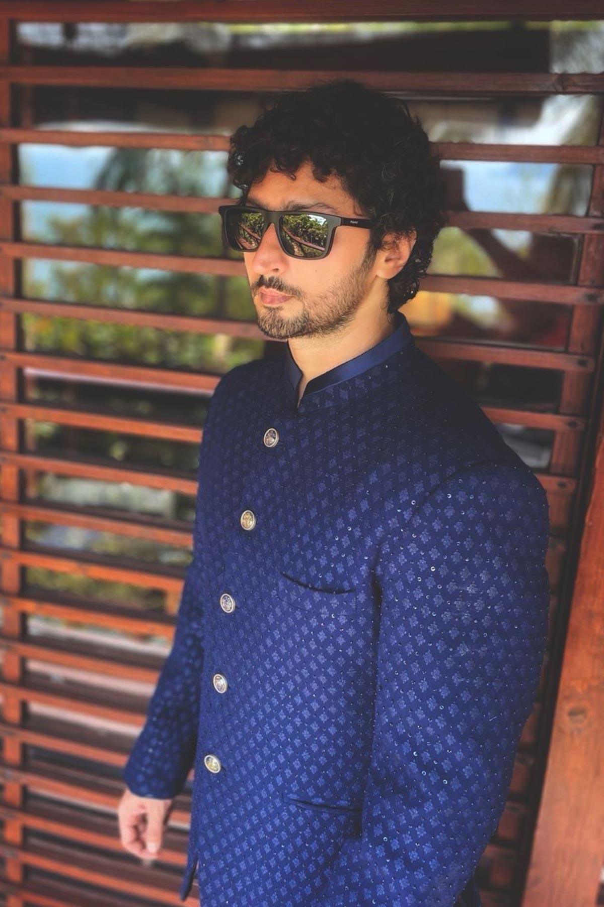 Kunal Karan Kapoor in Enticing Royal Bandh Gala Suit Set - Studio Bagechaa