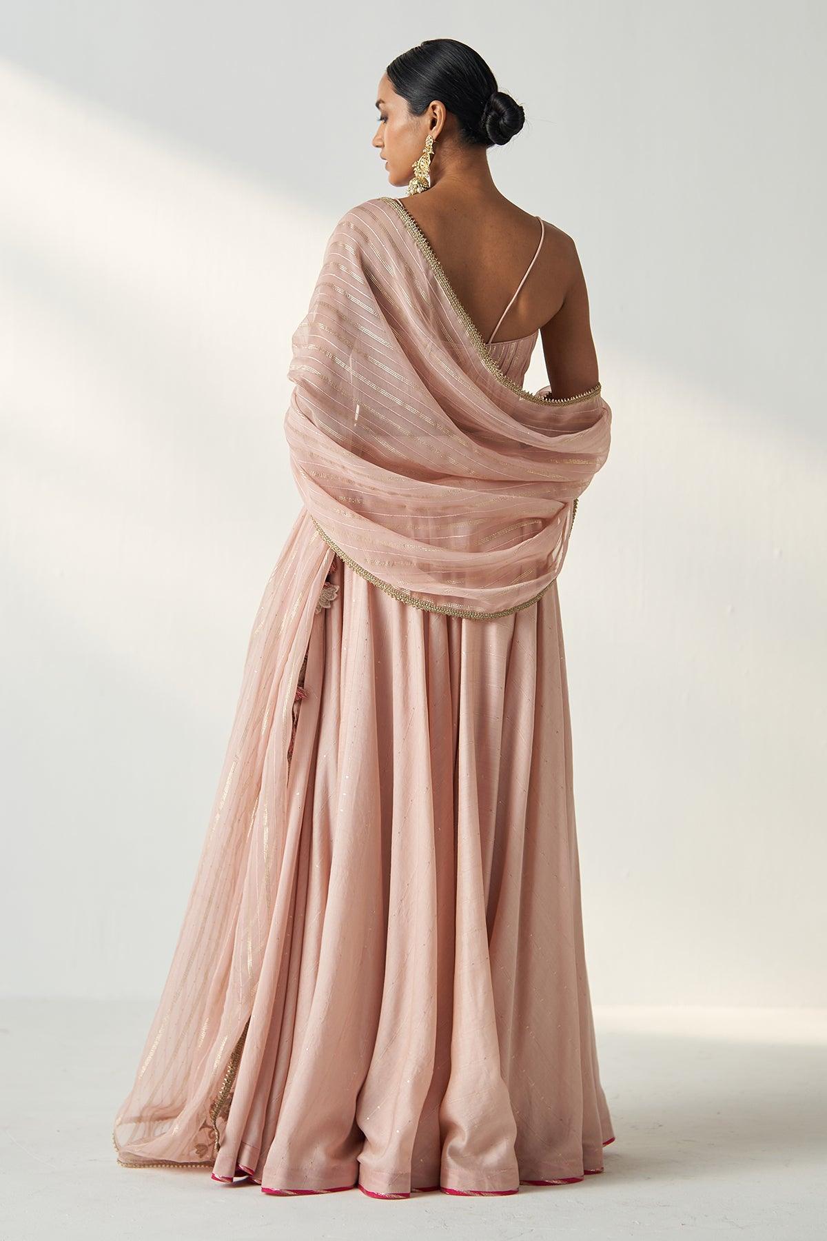 RAJITA BLUSH PINK LEHENGA SET - Studio Bagechaa